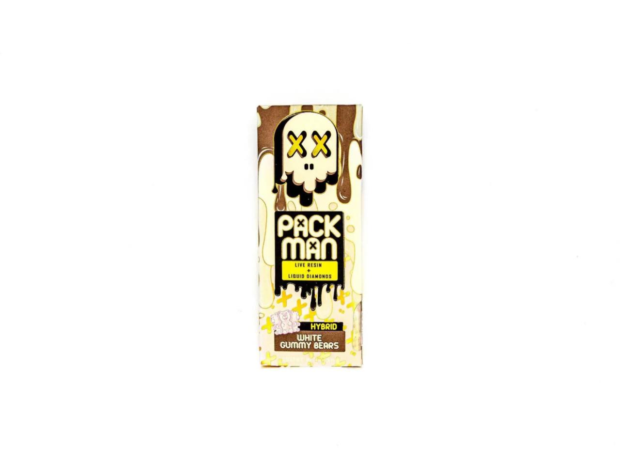 Pacman-White-Gummy-Bears Packman Disposable White Gummy